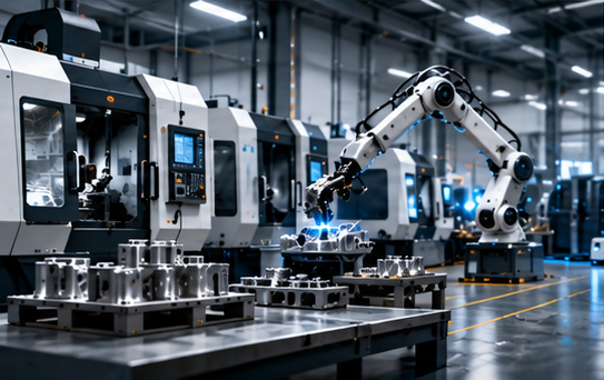 Approved illustration of automated precision manufacturing